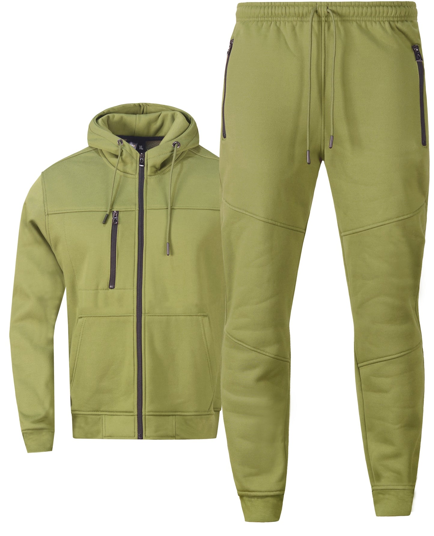 Men's Jogger Tech Suit Fleece Sweatsuit S M L XL 2X 3X 4X 5X Running Gym Jogging