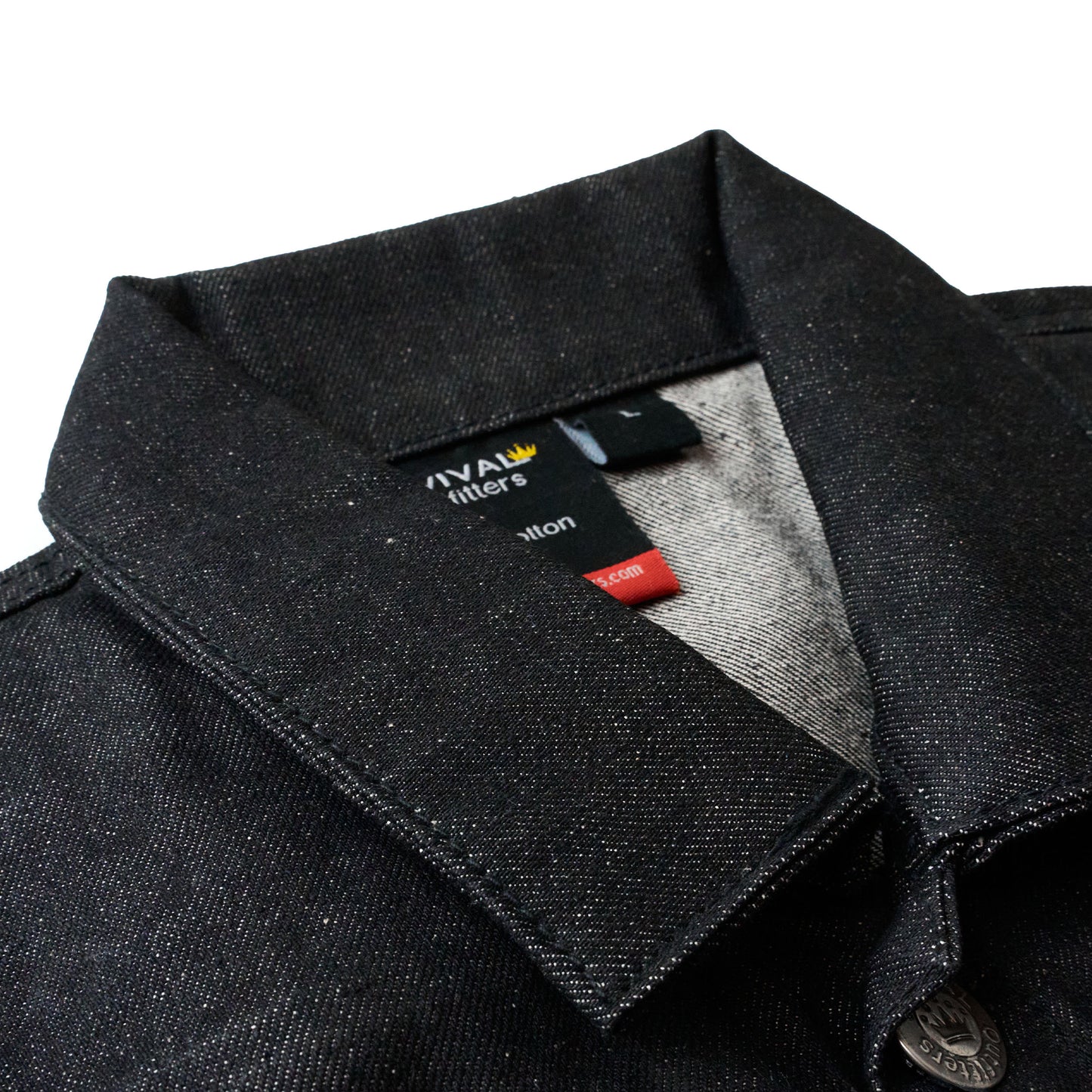 Men 2-Piece Hardcore Unwashed Denim Standard Fitted Jean Suit Jacket & Pants