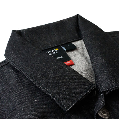 Men 2-Piece Hardcore Unwashed Denim Standard Fitted Jean Suit Jacket & Pants