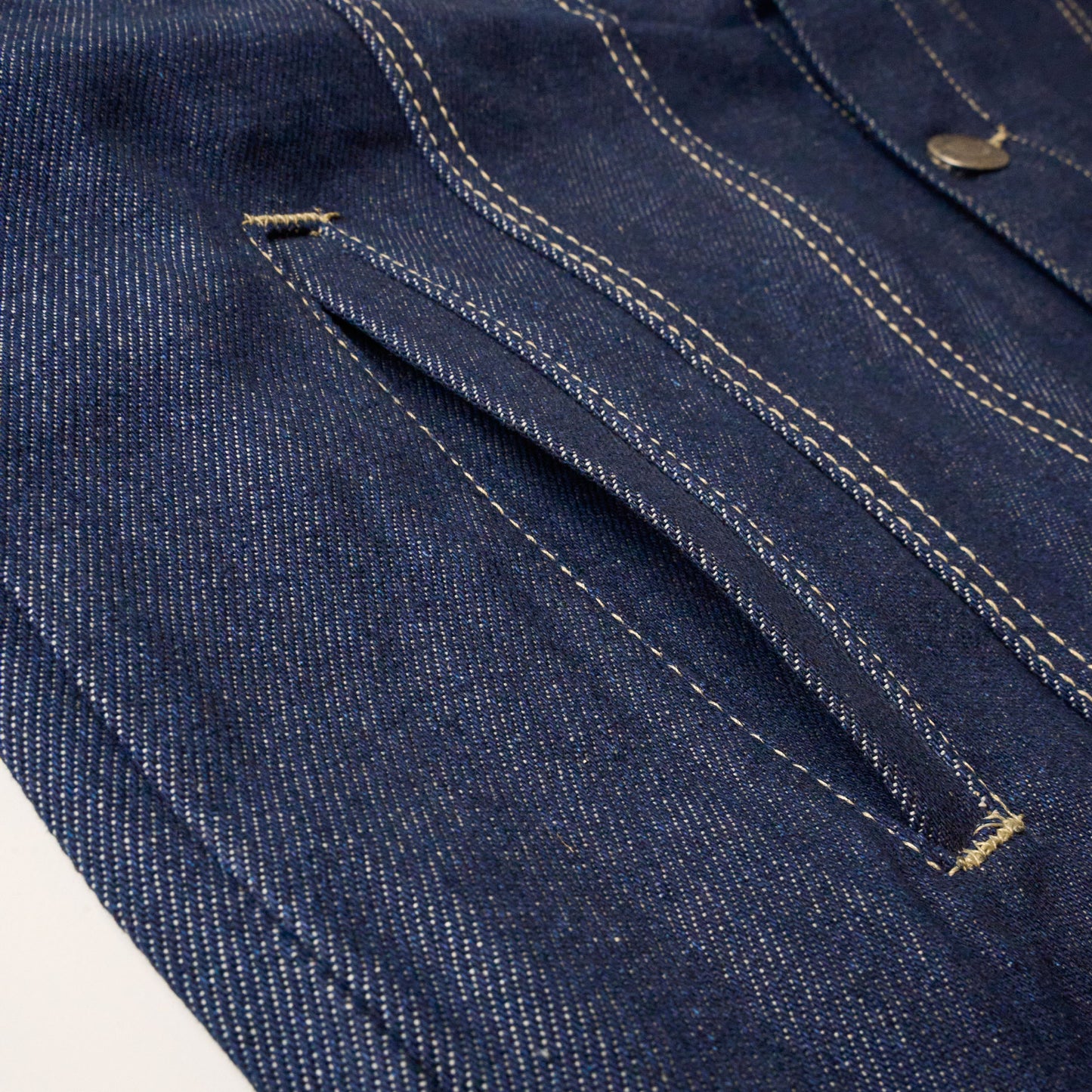 Men 2-Piece Hardcore Unwashed Denim Standard Fitted Jean Suit Jacket & Pants