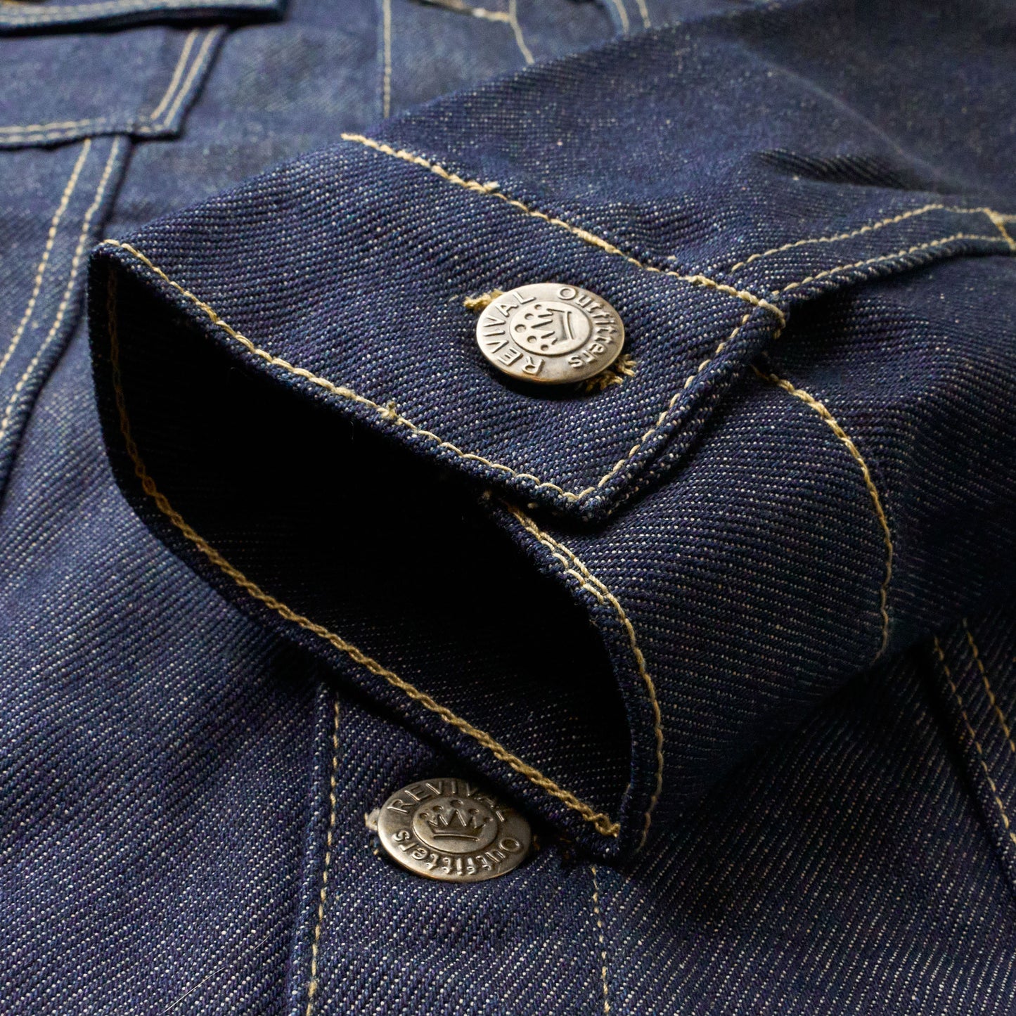 Men 2-Piece Hardcore Unwashed Denim Standard Fitted Jean Suit Jacket & Pants