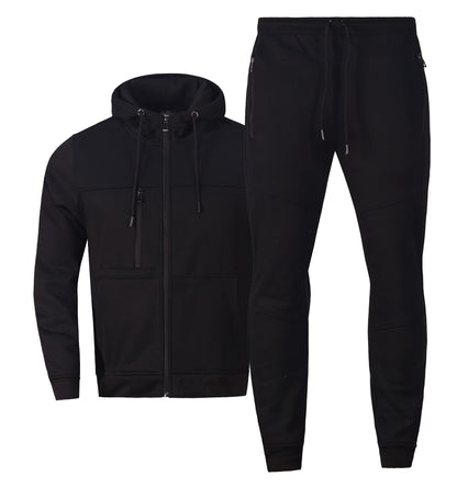Men's Jogger Tech Suit Fleece Sweatsuit S M L XL 2X 3X 4X 5X Running Gym Jogging