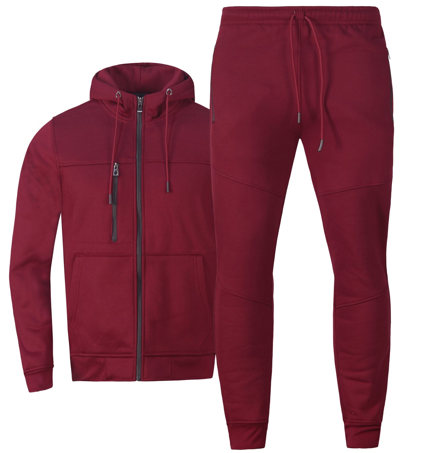 Men's Jogger Tech Suit Fleece Sweatsuit S M L XL 2X 3X 4X 5X Running Gym Jogging