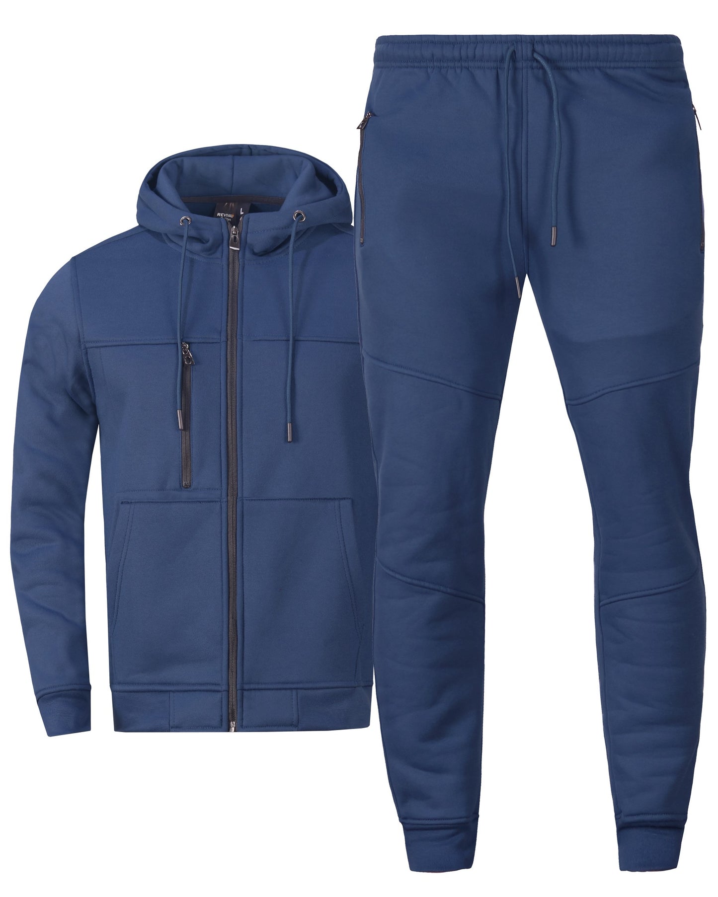 Men's Jogger Tech Suit Fleece Sweatsuit S M L XL 2X 3X 4X 5X Running Gym Jogging