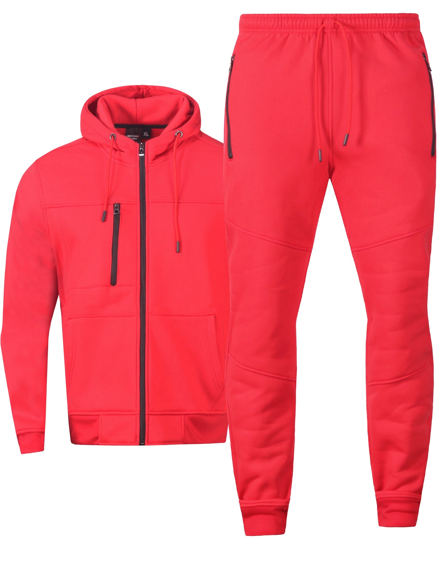 Men's Jogger Tech Suit Fleece Sweatsuit S M L XL 2X 3X 4X 5X Running Gym Jogging