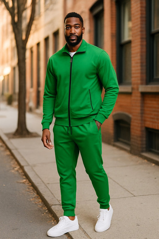 MEN'S CLASSIC SOLID JOGGER TRACKSUIT JOGGING SPORTSWEAR ACTIVE WEAR S - 5XL