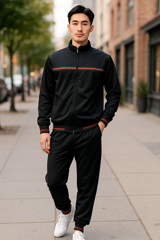 MEN EXCLUSIVE GYM FASHION STAR JOGGER TRACKSUIT W/DRAWSTRINGS SMALL UPTO 6X  #92